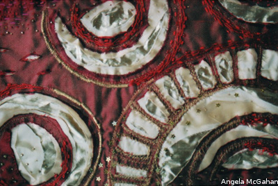 Palazzo Dario 3, Textile Art Piece by Angela McGahan